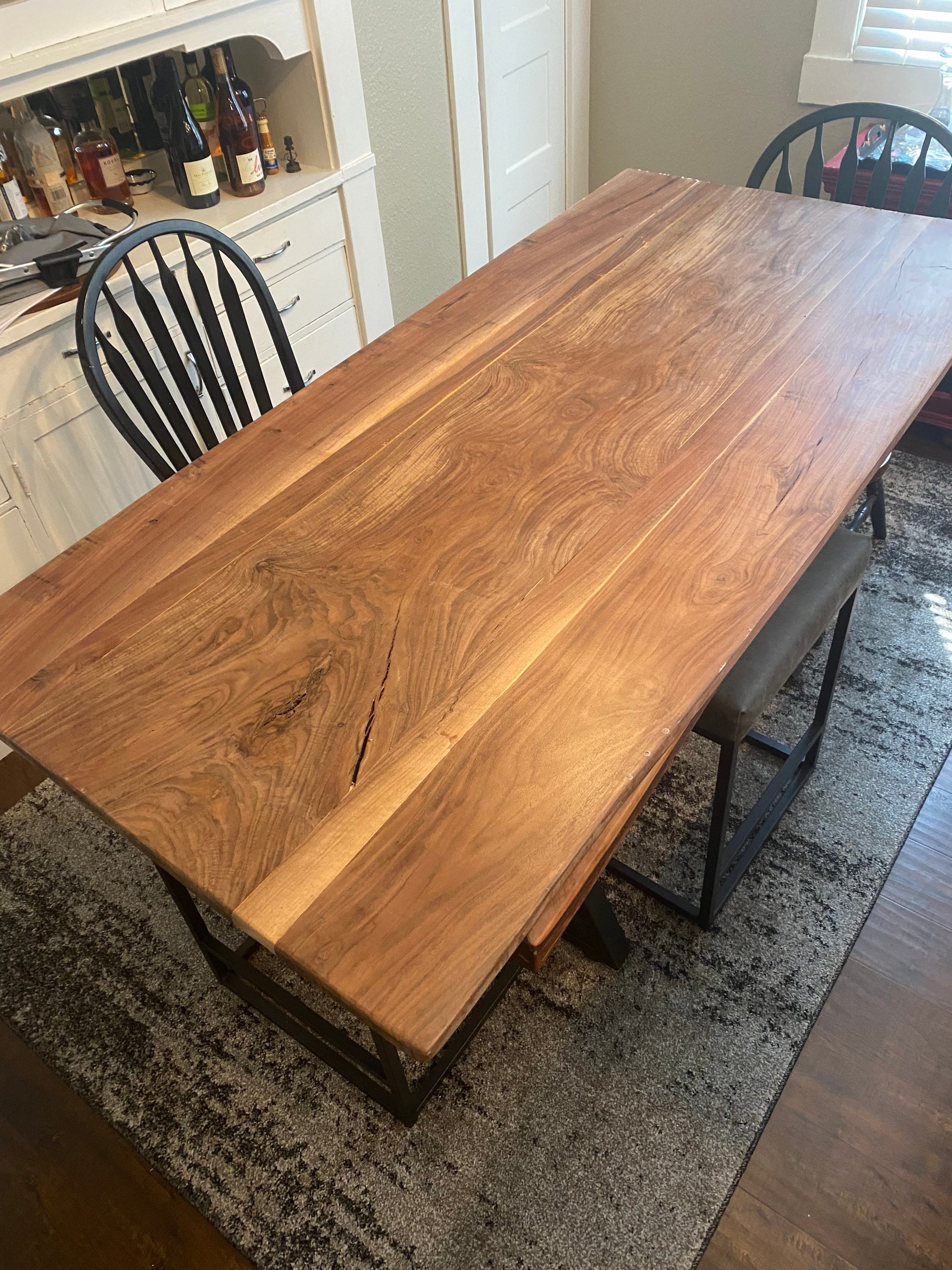 Walnut Dining Table - Etsy
