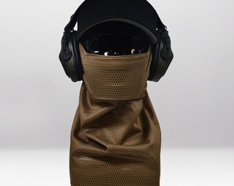 Sand Face Airsoft Face Protection Snood - Breathable Anti-Fog Mesh Mask, MK3 & MK3 Mini, Made in UK