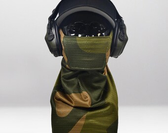 NKamo Airsoft Face Protection Snood - Breathable Anti-Fog Mesh Mask, MK3 & MK3 Mini, Made in UK
