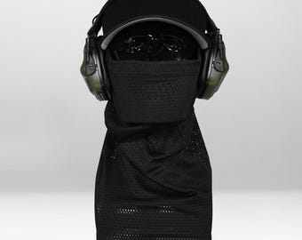 Black Airsoft Face Protection Snood