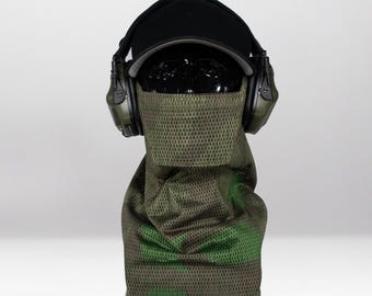 Splintertarn Airsoft Face Protection Snood - Breathable Anti-Fog Mesh Mask, MK3 & MK3 Mini, Made in UK