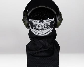 Ghost Skull Airsoft Face Mask – Breathable Anti-Fog Snood (MK3/MK3 Mini)