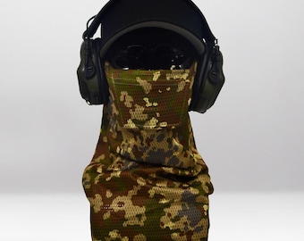 Multitarn Face Airsoft Face Protection Snood - Breathable Anti-Fog Mesh Mask, MK3 & MK3 Mini, Made in UK