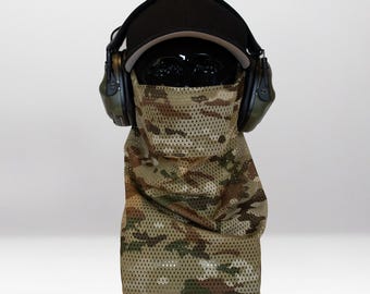 MC Airsoft Face Protection Snood - Breathable Anti-Fog Mesh Mask, MK3 & MK3 Mini, Made in Uk |