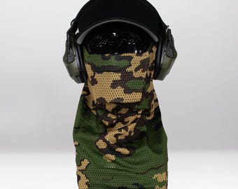 SS Leto Airsoft Face Protection Snood - Breathable Anti-Fog Mesh Mask, MK3 & MK3 Mini, Made in Uk