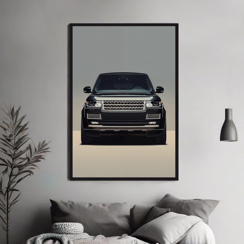 Car Post Rang Rover Design Car Poster Range Rover Luxury Digital Print Artwork SUV Poster ...