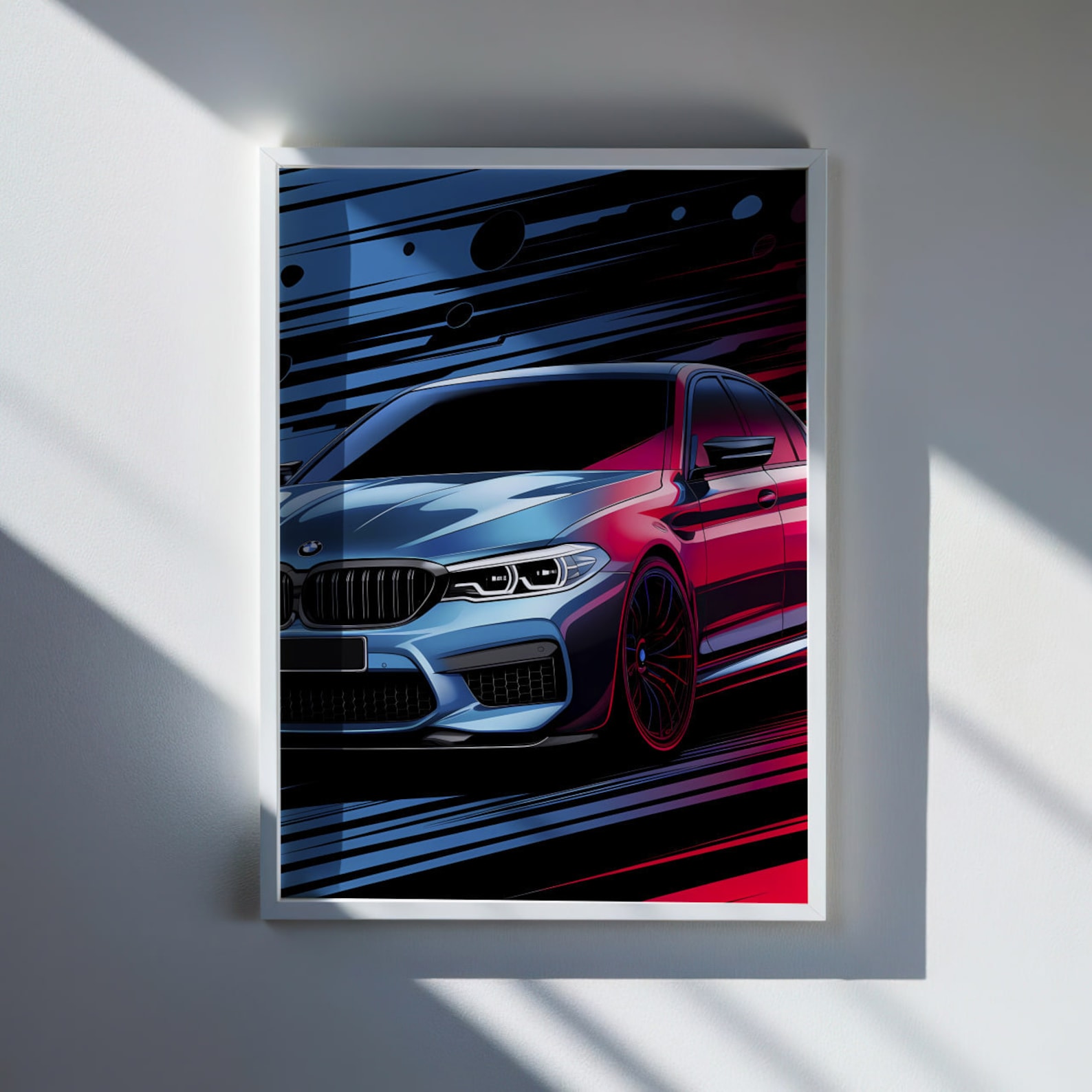 Car Poster BMW M5 F90 Luxury Digital Print Artwork Fast Car Poster ...