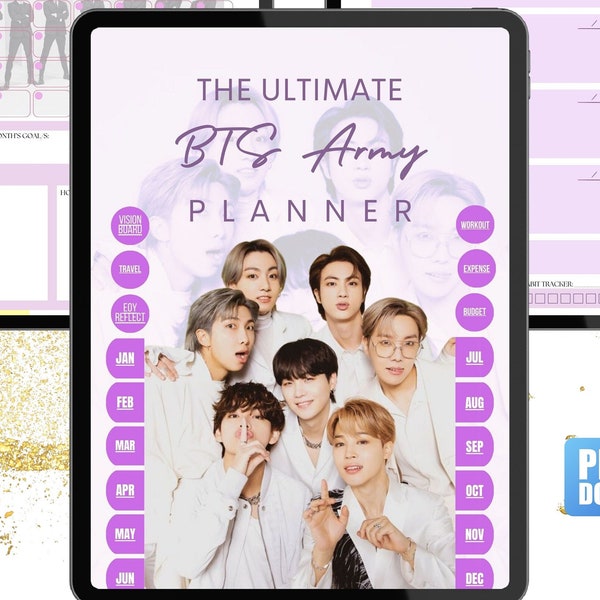 The Ultimate BTS Army Planner, Bts Army Planner, K-pop planner, Bts Merch, Kpop merch, weekly Planner, BTS planner, undated monthly Planner