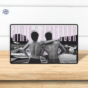 BTS JiKook Desk Mat: Jimin & Jungkook Kpop Gamer Merch