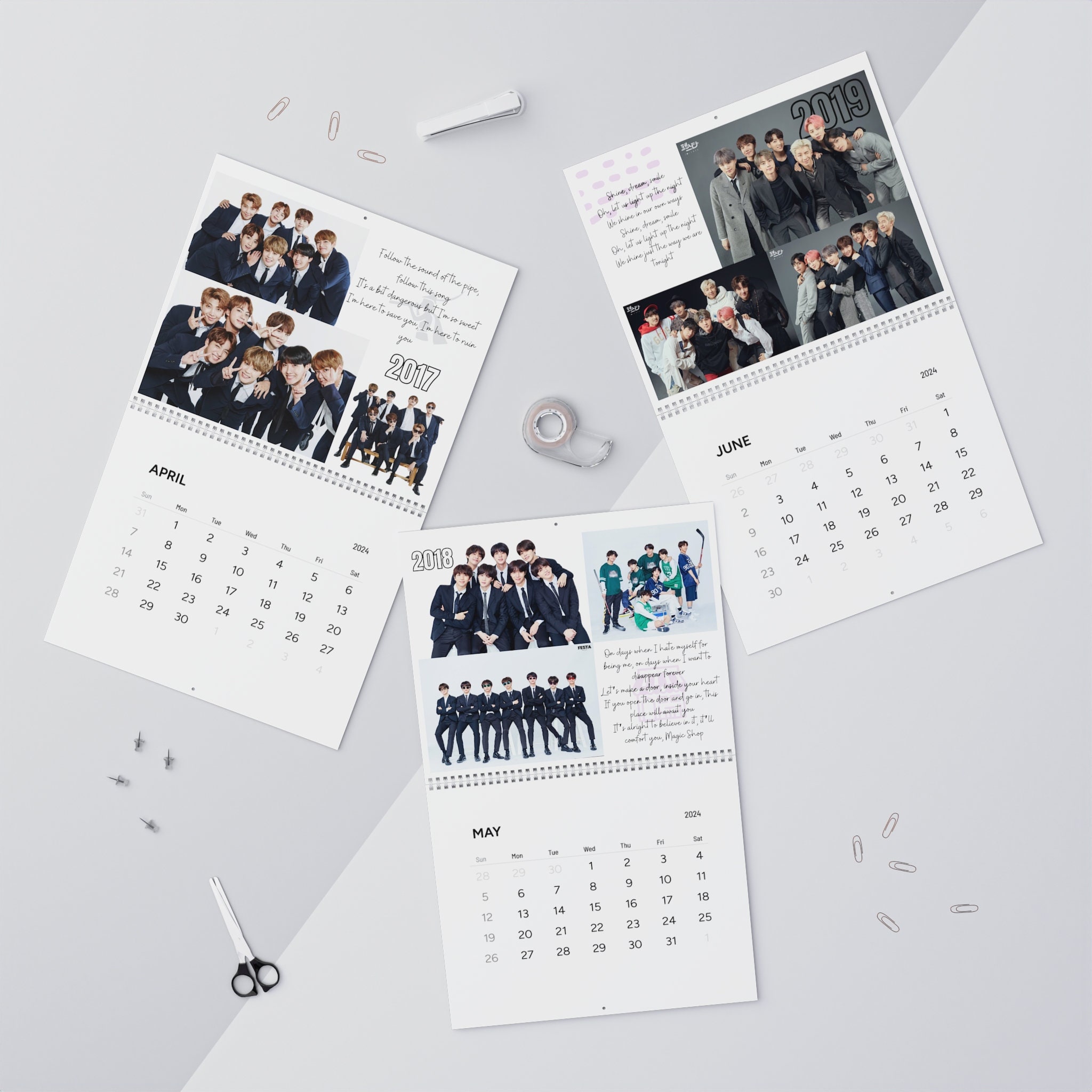BTS Festa Calendar Bts Calendar 2024 Bts Merch Jungkook Merch Kpop BTS Festa Calendar Bts Calendar 2024 Bts Merch Jungkook Merch Kpop
