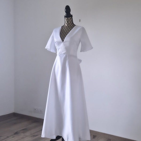 Robe en satin pour marriage, soirée, bal de promo ou demoiselle d'honneur