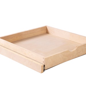 COUVER 28.5&quot;(W) Side Mount Bottom Mount Fully Assembled Soft-Closed Slide Out Pull-Out Wood Drawer Organizer, Easy to Install