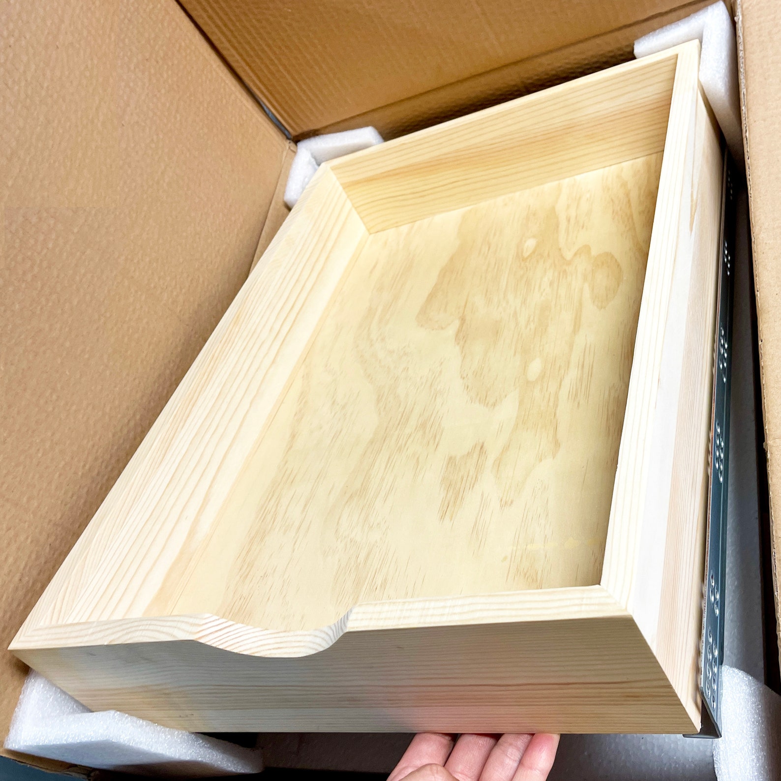 Assembleready Shelf Pullout Wood Drawer Organizer Etsy