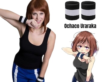 Ochaco Uraraka Wristbands: My Hero Academia Inspired Cosplay Accessory