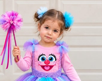 Pink Monster Toddler Tee and Baby Onesie, Magical Fairy Birthday Costume Outfit, Halloween Cosplay Top