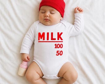 Baby Milk Bottle Costume Bodysuit Onesie, Funny 1st Halloween Outfit, Sibling Matching Costume Idea, Baby Theme Party Bodysuit