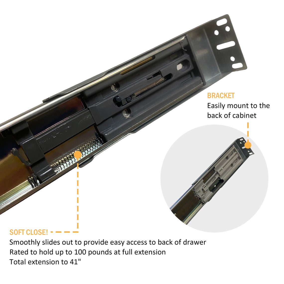 DIY Slide Out Shelf Pullout Wood Drawer Etsy
