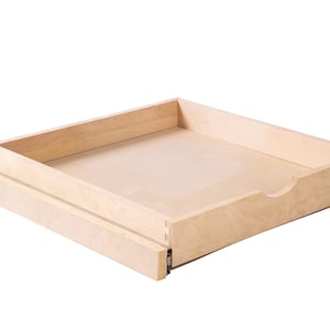 COUVER 34.5&quot;(W) Side Mount Bottom Mount Fully Assembled Soft-Closed Slide Out Pull-Out Wood Drawer Organizer, Easy to Install