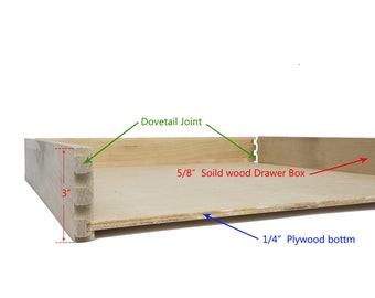  Sublime Design, Pull Out Tray, Baltic Birch Drawer for  Kitchen Cabinets, Slide Out Shelves