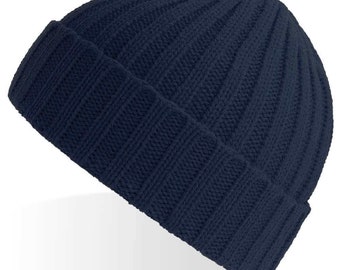 Cable Knit, Winter Skull Beanies for Men & Women Daily Cuffed Plain Knit Hat