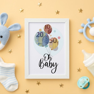 Babyparty, Geldgeschenk, Geschenk zur Geburt, ob Baby