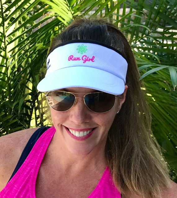 Run Girl Headsweats© Visor Embroidered 
