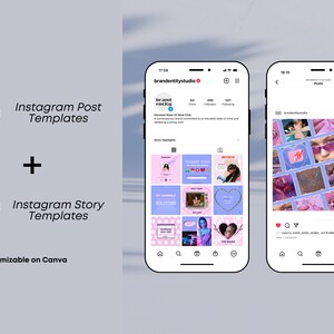 Y2K Instagram Templates: Retro Futurism Social Media (Canva) image 3