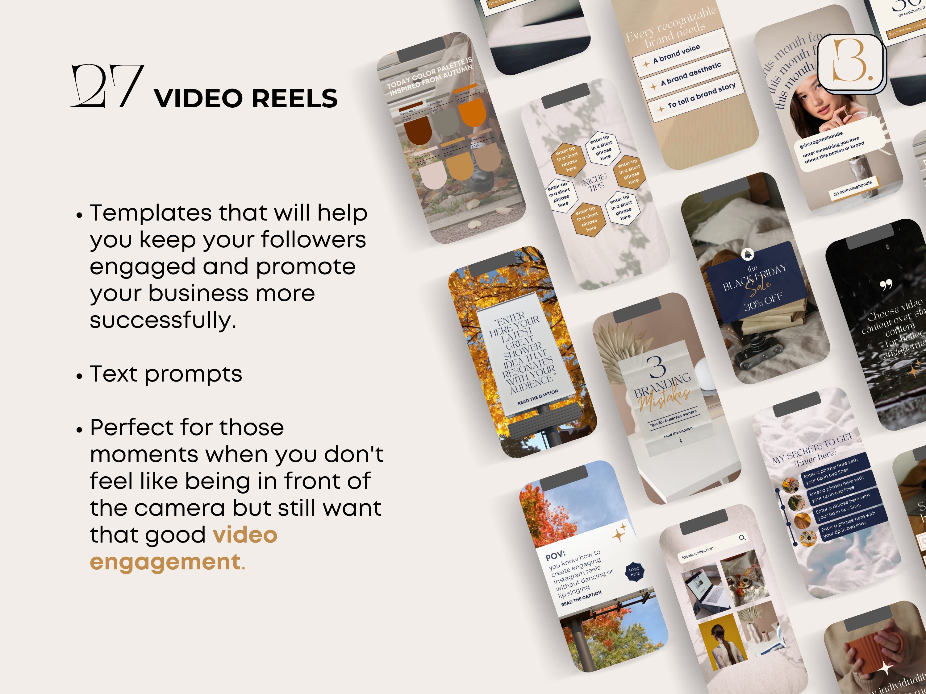 Canva Bundle Social Media Templates for Branding Coach, Instagram ...