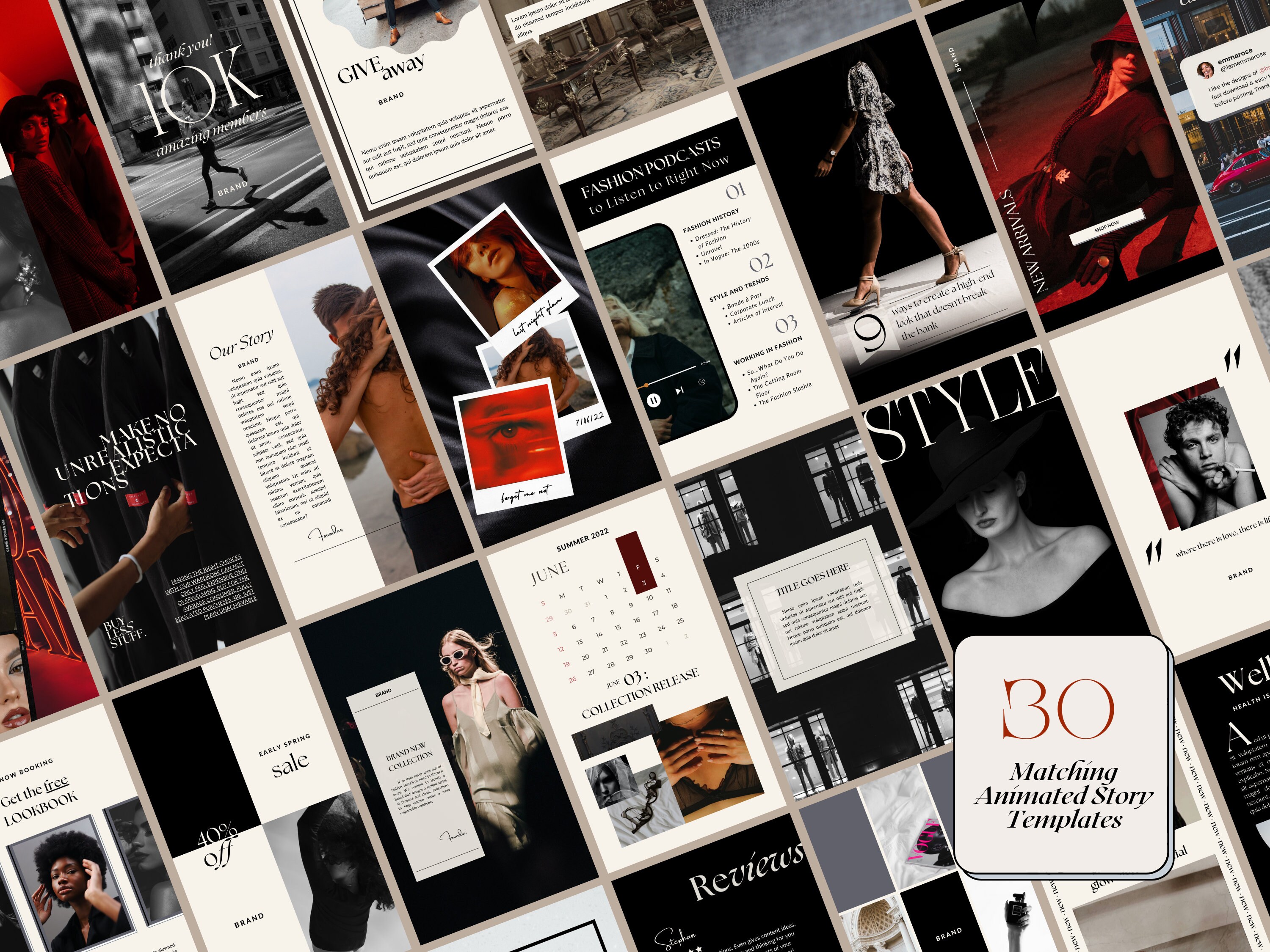 70 Instagram Template | Luxury Social Media Templates | Luxe Canva ...
