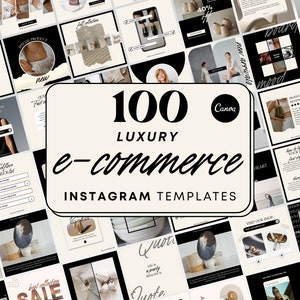 Ecommerce Social Media Templates | Small Business Instagram Template | Product Instagram Template | Clothing Business Instagram Post | Canva