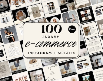 Ecommerce Social Media Templates | Small Business Instagram Template | Product Instagram Template | Clothing Business Instagram Post | Canva