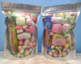 Mixed Assortment of Freeze-Dried Sweets UK. Big Bags 23X16X8CM. Multibuy Offer Available. Valentine's Gift. Birthday Present.