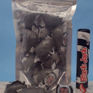 UK Freeze Dried Candy: Black Jacks and Fruit Salads, Retro Sweets in NEW Crunchy Texture. Vegetarian, Halal