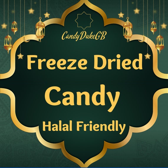 Free UK Delivery Halal Freeze Dried Candy Sour Mix 2 Bags.Watermelon,Strawberry,Apple  Birthday Present. Party Sweet Ideas .