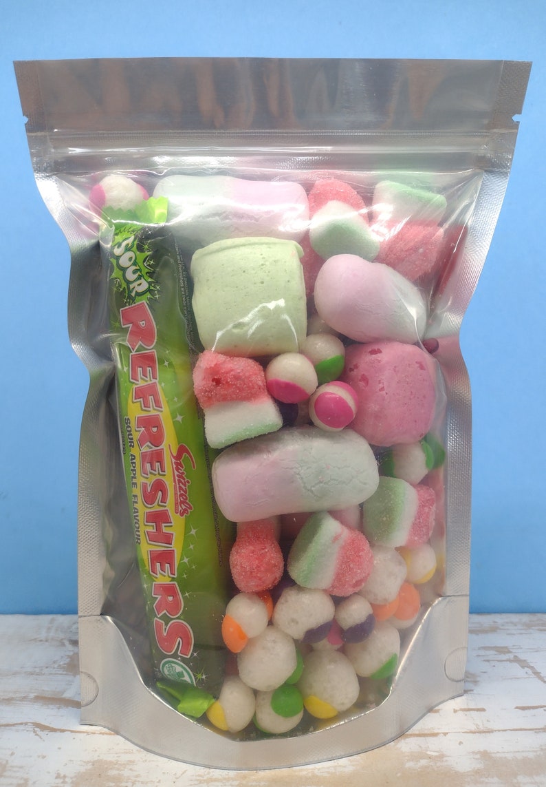 Mixed Assortment of Freeze-Dried Sweets UK. Big Bags 23X16X8CM. Multibuy Offer Available. Valentine's Gift. Birthday Present. zdjęcie 6