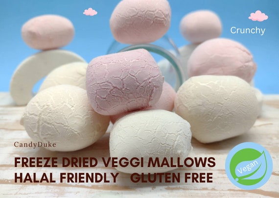 UK Freeze Dried Vegan Candy. Crunchy Mallows. Freeze Dried Halal Friendly Sweets. Perfect Birthday Gift/Present. Party Fun Ideas.