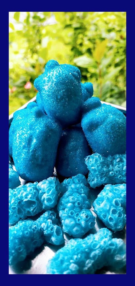 Freeze-Dried Blue Raspberry Foam Candy Retro British Style Sweets HALAL