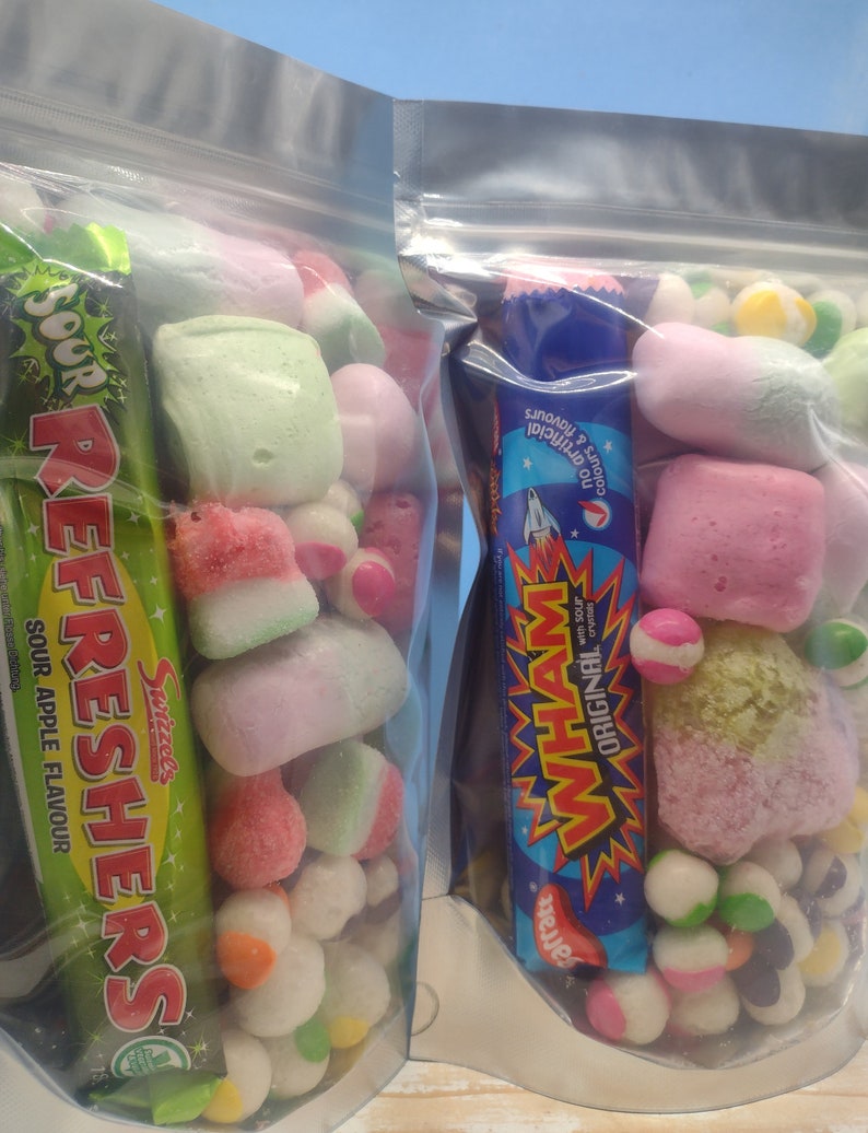 Mixed Assortment of Freeze-Dried Sweets UK. Big Bags 23X16X8CM. Multibuy Offer Available. Valentine's Gift. Birthday Present. zdjęcie 4