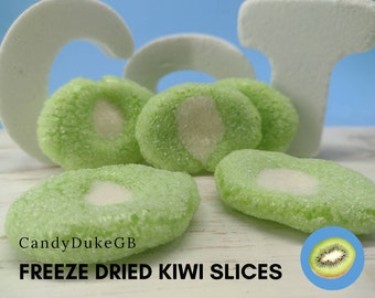 Freeze-Dried Sour Kiwi Slices Candy UK. Perfect sweet. Birthday gift