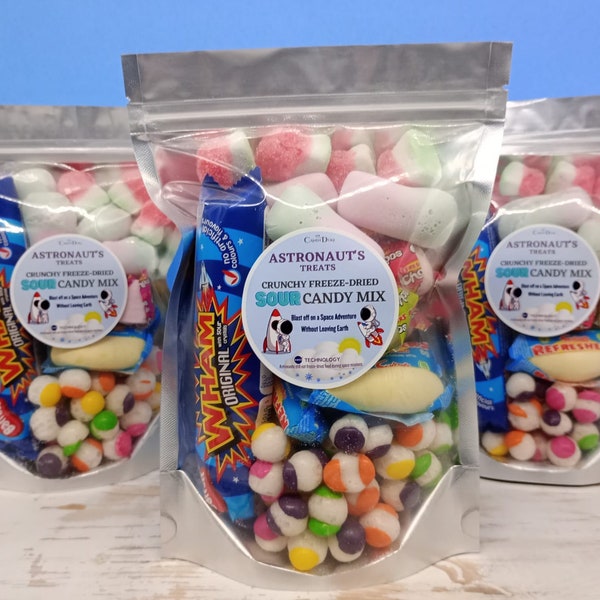 Mixed Assortment of Freeze-Dried Sweets UK. Big Bags 23X16X8CM. 120g per bag, 240g per two bags. Multibuy Offer Available. Birthday. Candy