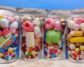 Gemischte gefriergetrocknete Süßigkeiten aus Großbritannien. Multibuy-Angebot: 2 Taschen. Geburtstagsgeschenk. Knusprige Süßigkeiten