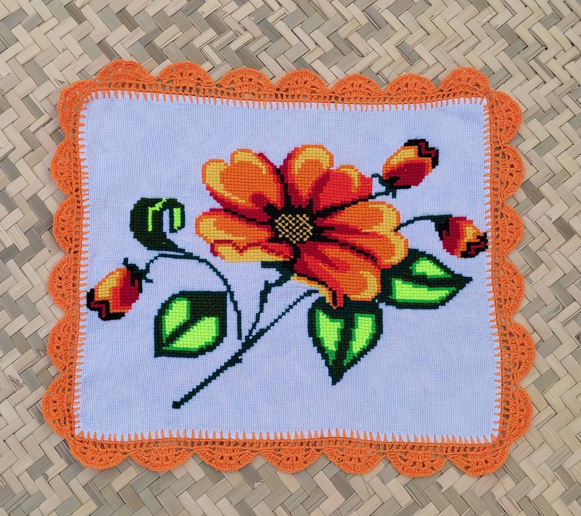 Punto de cruz servilletas - Etsy México Punto de cruz servilletas - Etsy México
