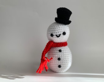 Crochet Snowman Plush | Snowman Amigurumi | Snowman Plush | Crochet Plushie