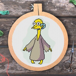 Mr. Burns Alien "I Bring You Peace" The Simpsons Digital Cross Stitch Pattern PDF Digital Download