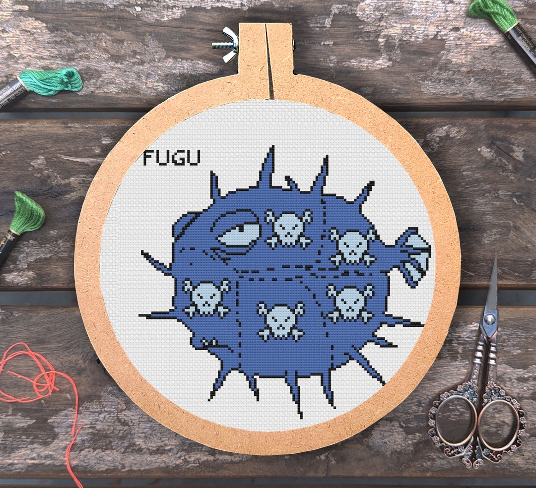 Simpsons' Fugu Digital Cross Stitch Pattern PDF Digital Download - Etsy