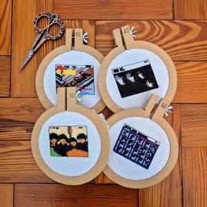 Early Beatles Album Bundle - 4 Cross Stitch Patterns (PDFs): Please Please Me, With the Beatles, A Hard Day’s Night, Beatles for Sale