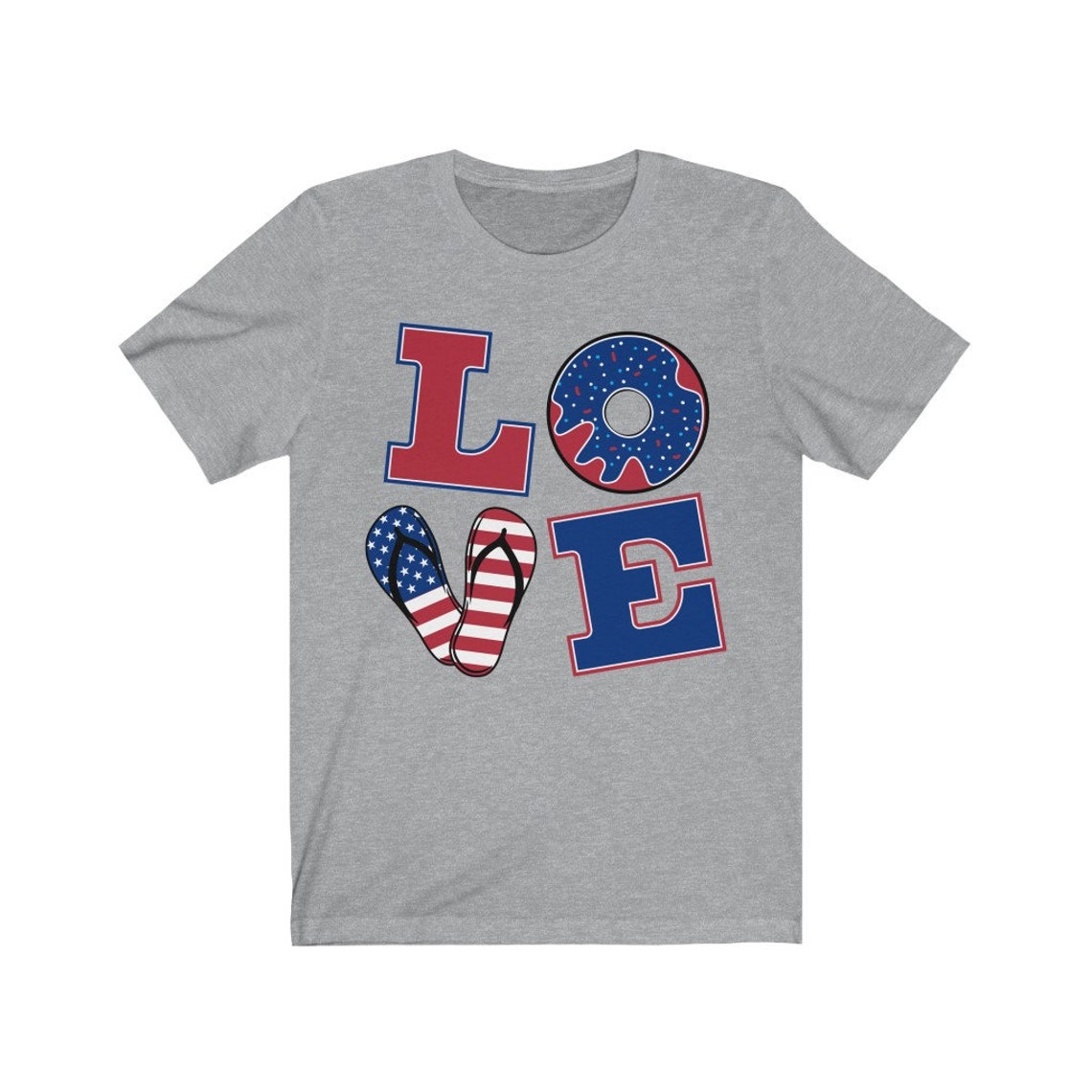 Love American Style Unisex Jersey Short Sleeve Tee TShirt Etsy
