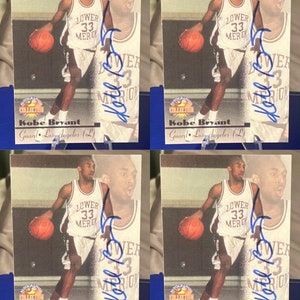 4 Kobe Bryant Scoreboard Rookie Facsimile auto reprint cards! You get 4 cards!
