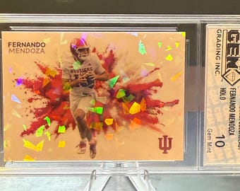Fernando Mendoza College Indiana rookie Holographic color blast card gem mint 10!