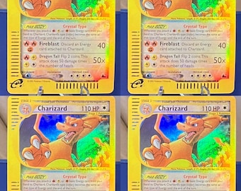 4-High Quality Holographic Charizard custom proxy Cards! You get 4 cards!